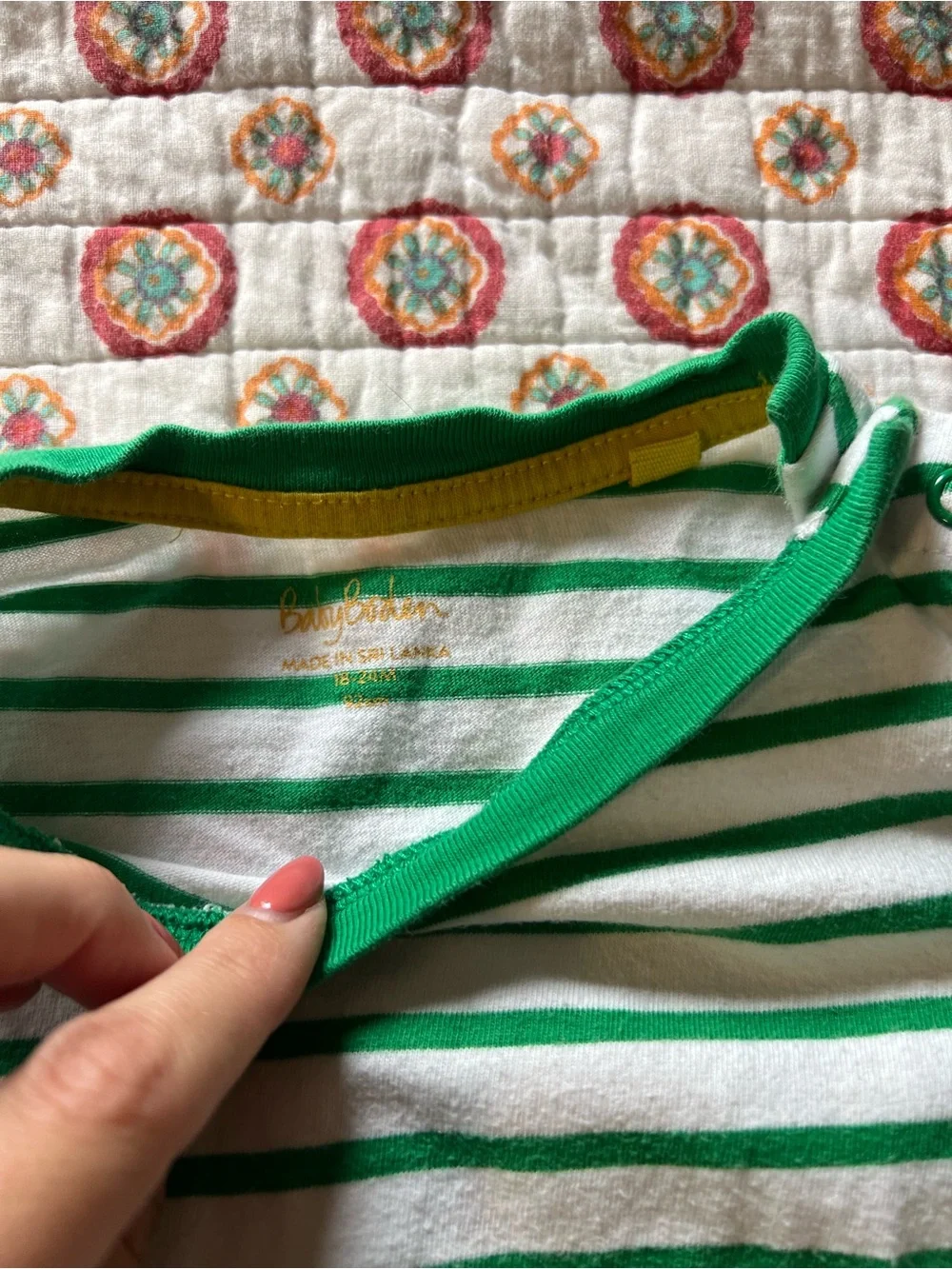 Baby Boden Animal Train 3/D Interactive Shirt size 18/24 months Striped